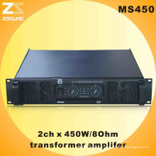 Amplificador de potência de áudio de 450 watts (MS450)